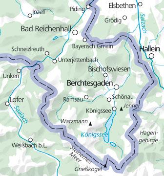 Carte de plein air n° WK.08 - Berchtesgaden (Allemagne) | Kümmerly & Frey carte pliée Kümmerly & Frey 