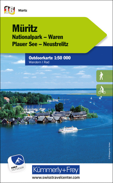 Carte de plein air n° WK.16 - Müritz (Allemagne) | Kümmerly & Frey carte pliée Kümmerly & Frey 