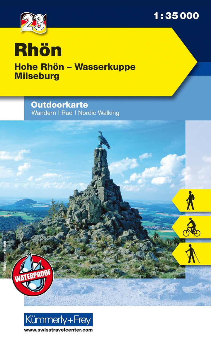 Carte de plein air n° WK.23 - Rhön (Allemagne) | Kümmerly & Frey carte pliée Kümmerly & Frey 