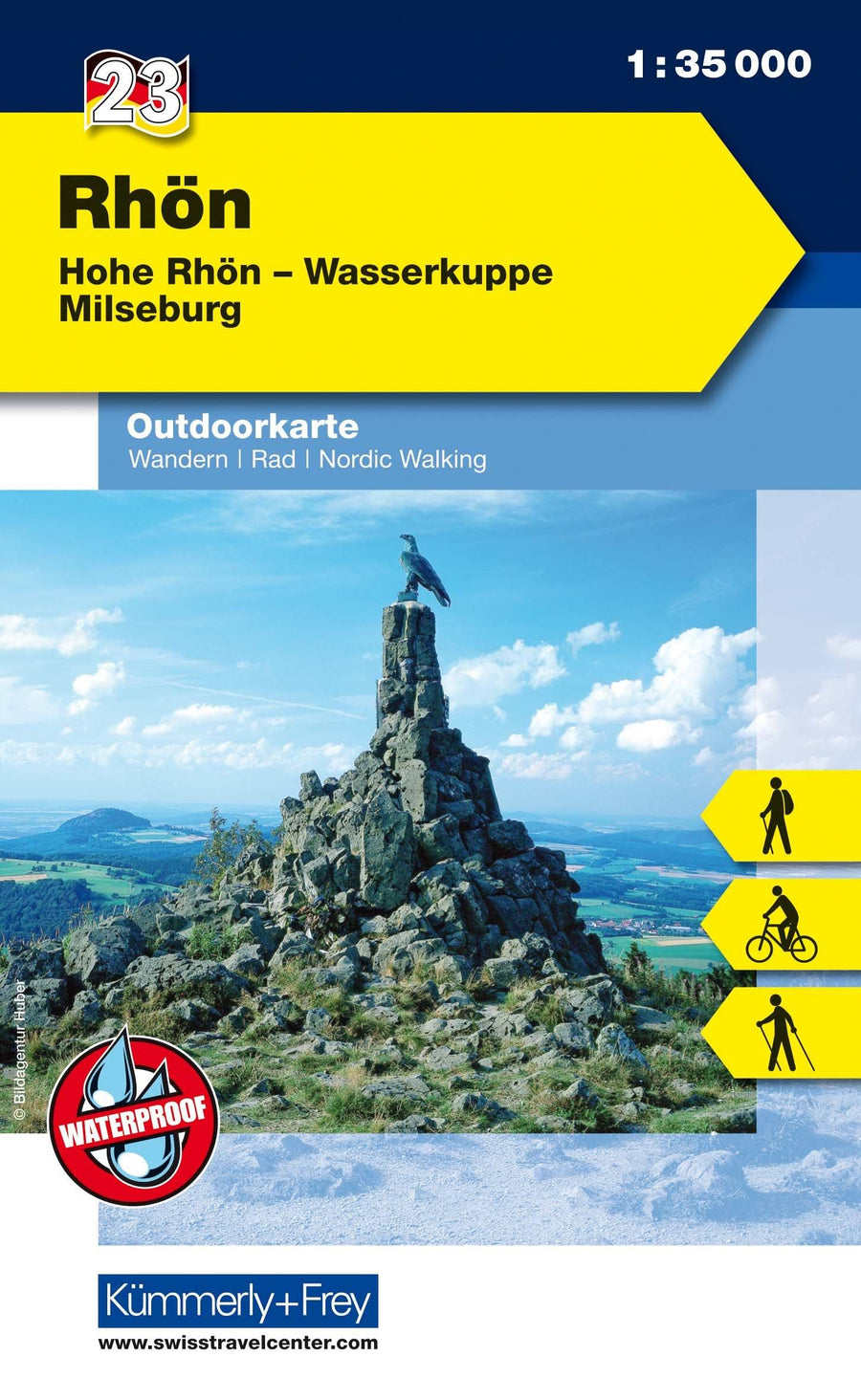 Carte de plein air n° WK.23 - Rhön (Allemagne) | Kümmerly & Frey carte pliée Kümmerly & Frey 
