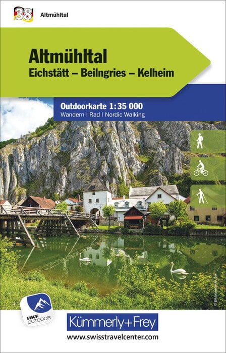 Carte de plein air n° WK.38 - Altmühltal (Allemagne) | Kümmerly & Frey carte de randonnée Kümmerly & Frey