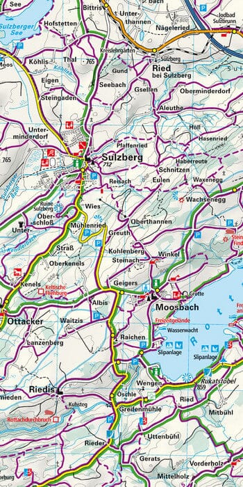 Carte de plein air n° WK.46 - Kempten, Allgäu (Allemagne) | Kümmerly & Frey carte de randonnée Kümmerly & Frey