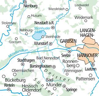 Carte de plein air n° WK.57 - Hannover FMS (Allemagne) | Kümmerly & Frey carte de randonnée Kümmerly & Frey