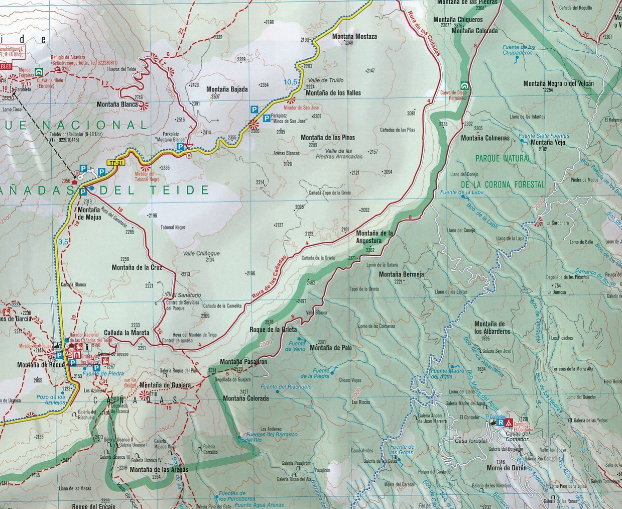 Carte de plein air n° WK.733 - Tenerife (Iles Canaries) | Kümmerly & Frey carte de randonnée Kümmerly & Frey