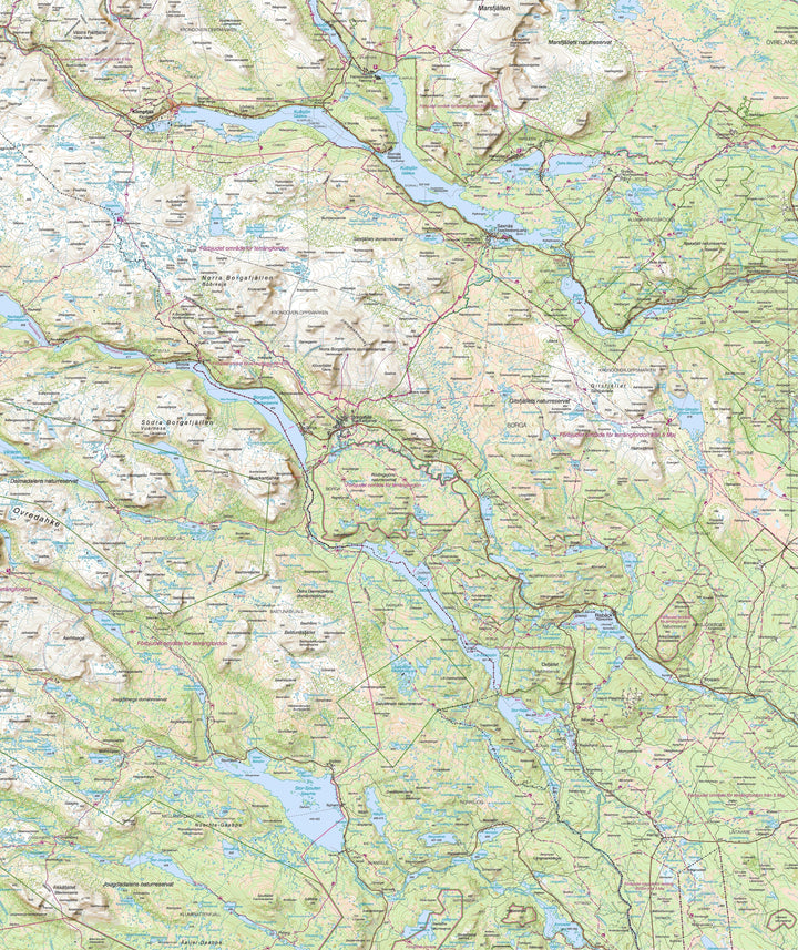 Carte de plein air n° Z2 - Borgafjäll, Risbäck (Suède) | Norstedts - Fjällkartan carte pliée Norstedts 