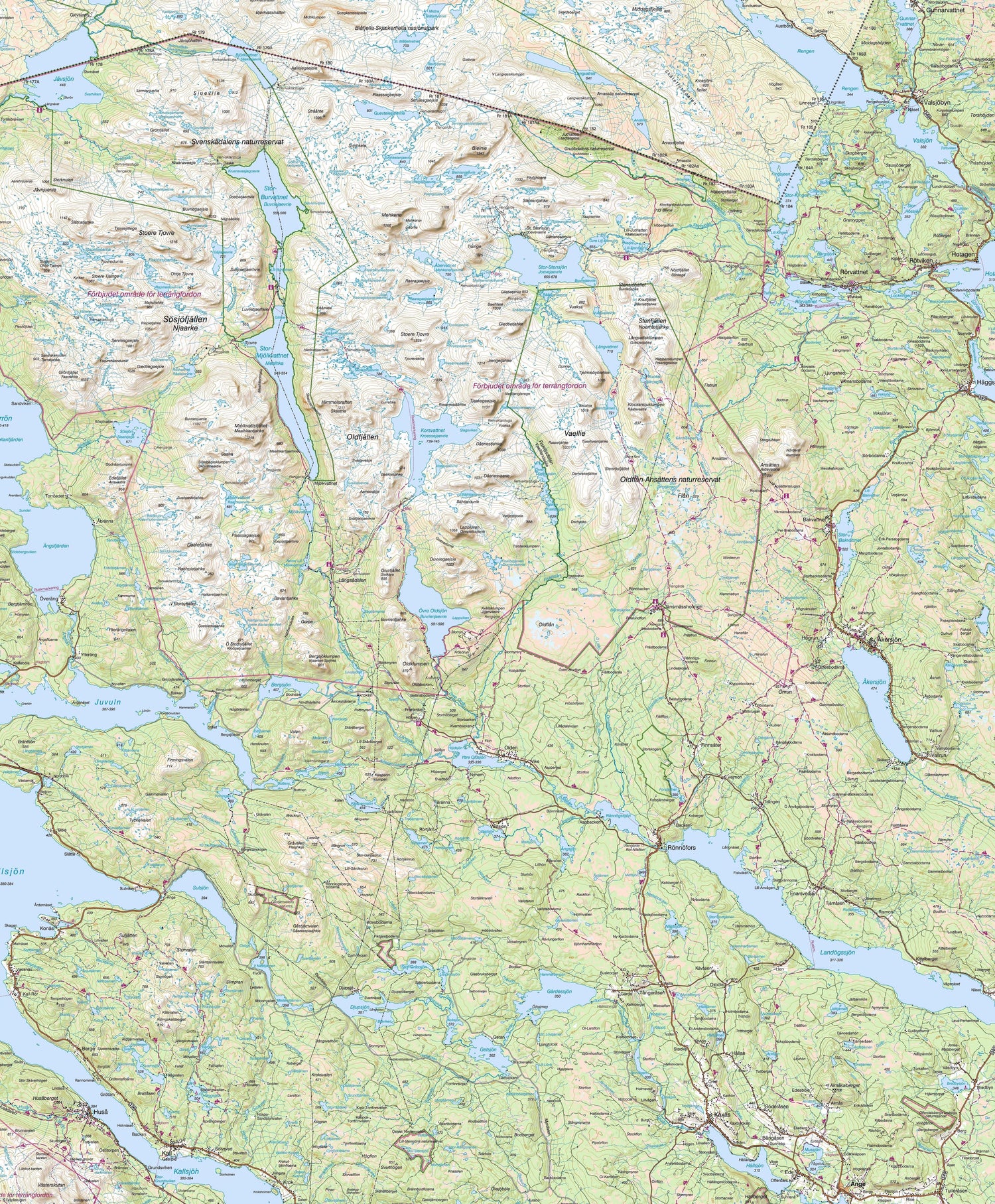 Carte de plein air n° Z5 - Akersjön, Kall (Suède) | Norstedts - Fjällkartan carte de randonnée Norstedts