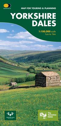 Carte de plein-air - Yorkshire Dales Touring, Nidderdale Area of NB | Harvey Maps carte pliée Harvey Maps 