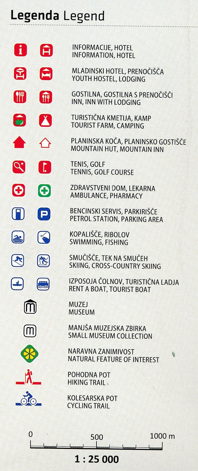 Carte de poche - Bled (Slovénie) | Kartografija carte pliée Kartografija 