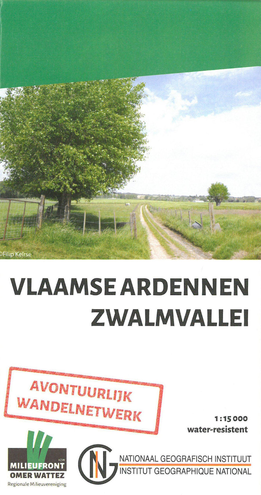 Carte de promenades - Ardennes flamandes, vallée de la Zwalm (Belgique) | NGI carte pliée IGN Belgique 