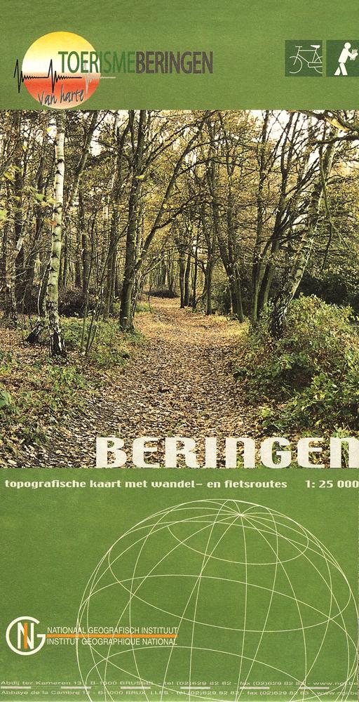 Carte de promenades - Beringen (Belgique) | NGI carte de randonnée IGN Belgique Default Title
