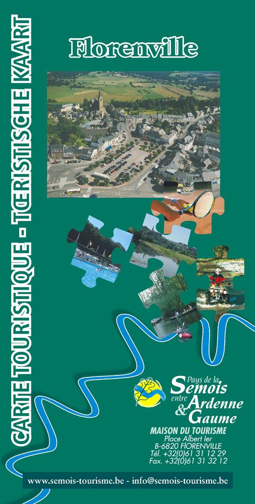 Carte de promenades - Florenville (Belgique) | NGI carte pliée IGN Belgique 