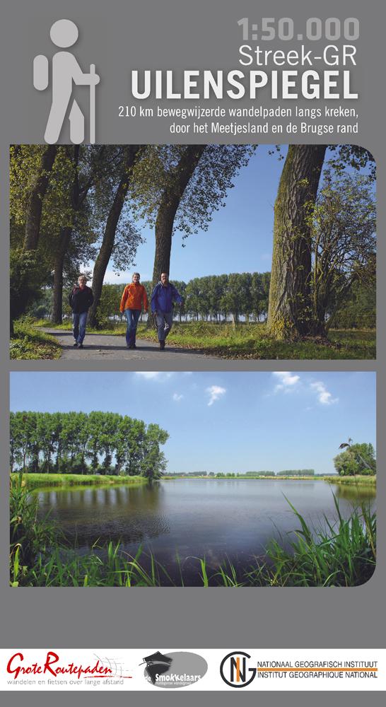 Carte de promenades - L'Espiègle par Meetjesland et Bruges (Belgique) | NGI carte de randonnée IGN Belgique Default Title