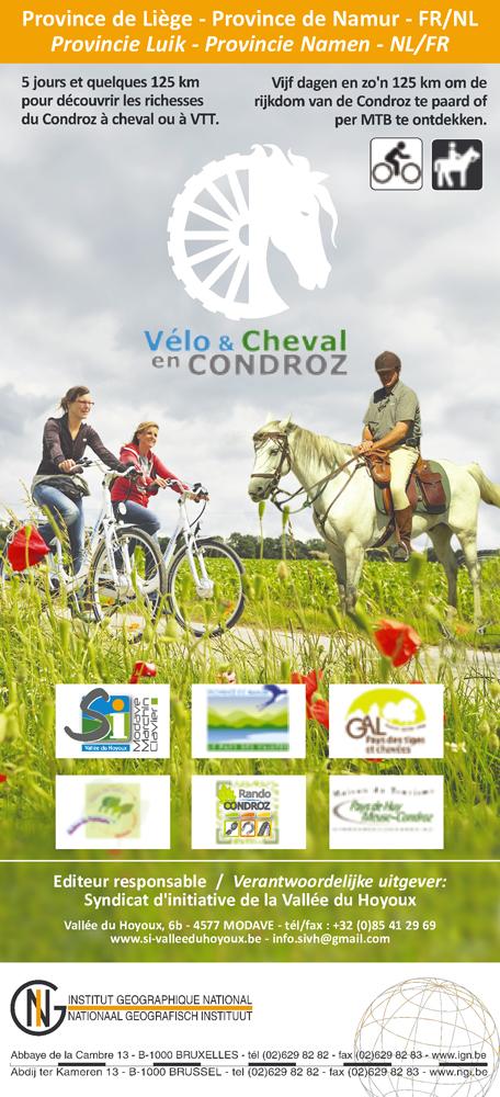 Carte de promenades pédestre, VTT et équestre - Condroz (Belgique) | NGI carte de randonnée IGN Belgique Default Title