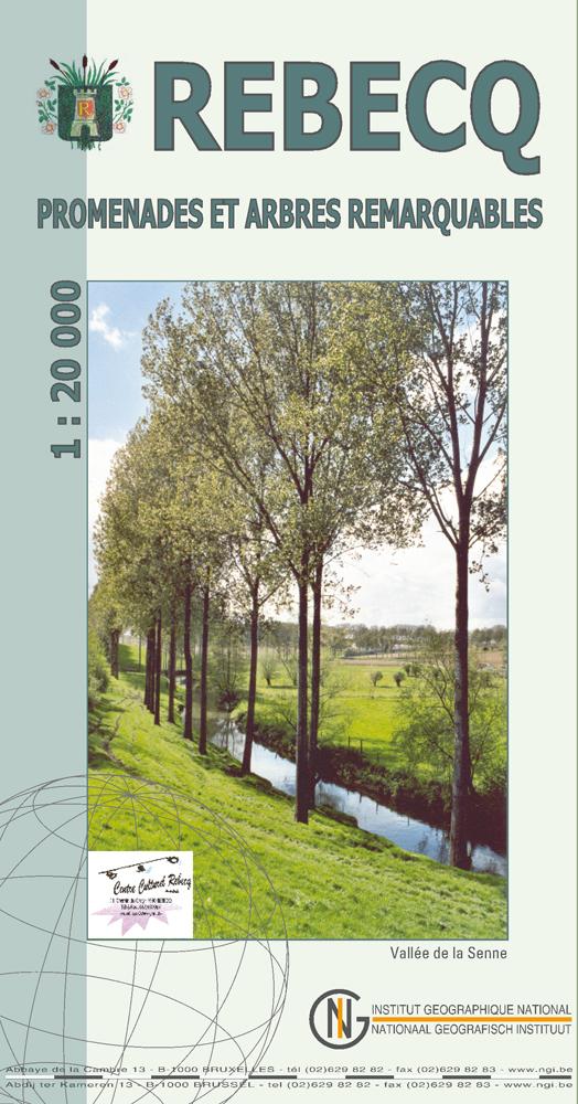 Carte de promenades - Rebecq (Belgique) | NGI carte de randonnée IGN Belgique Default Title