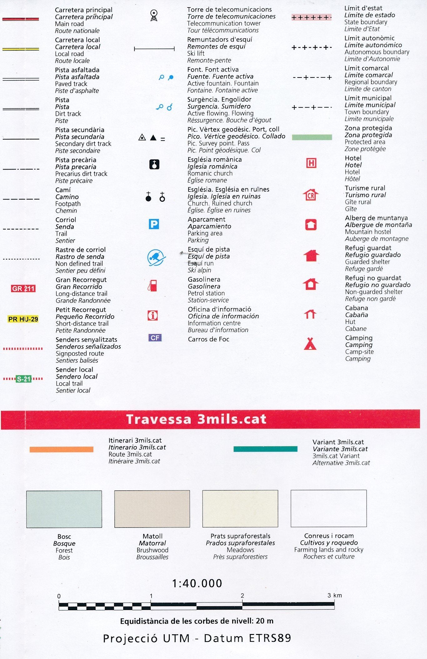 Carte de randonnée - 3mils.cat - + guide (Catalogne) | Alpina carte de randonnée Editorial Alpina
