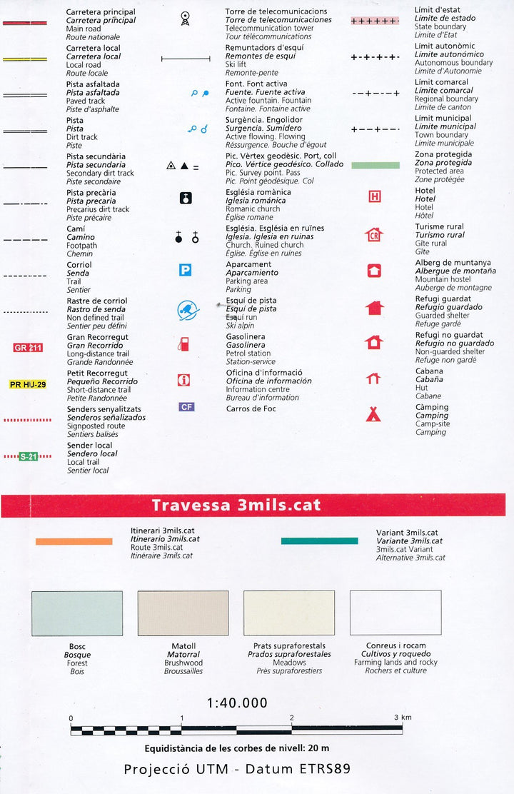 Carte de randonnée - 3mils.cat - + guide (Catalogne) | Alpina carte pliée Editorial Alpina 