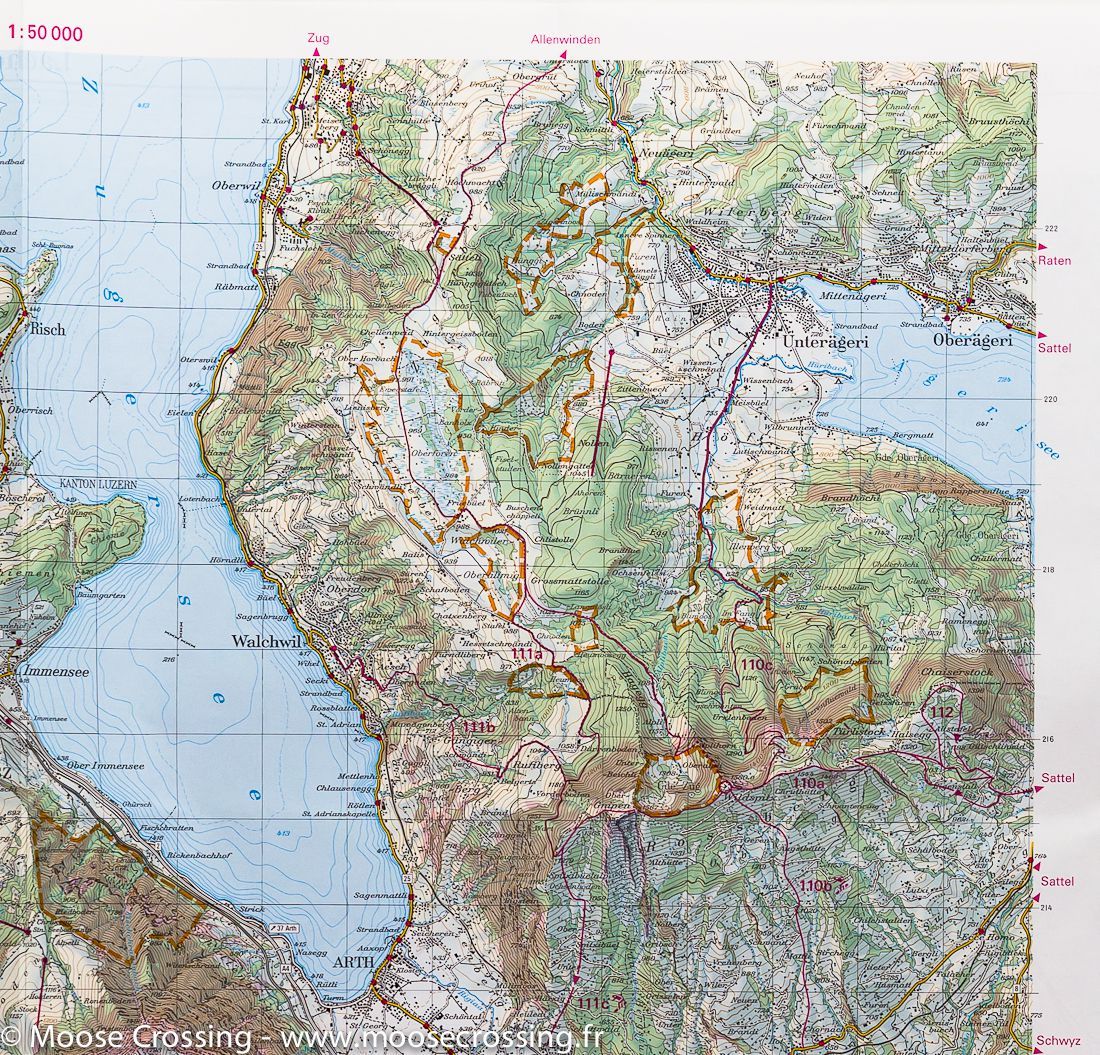 Carte de randonnée à ski n° 236S - Lachen, Rigi, Ybrig, Glärnisch (Suisse) | Swisstopo - ski au 1/50 000 carte de randonnée Swisstopo