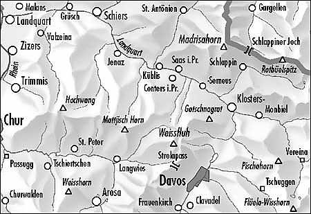Carte de randonnée à ski n° 248S - Prättigau, St Antönien, Arosa, Davos (Suisse) | Swisstopo - ski au 1/50 000 carte de randonnée Swisstopo
