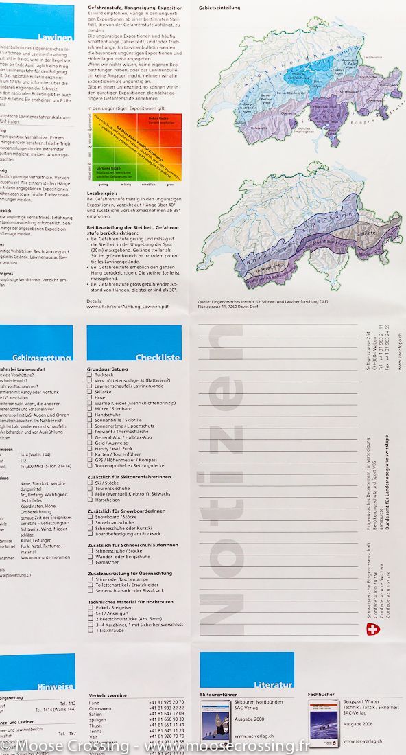 Carte de randonnée à ski n° 257S - Safiental (Ilanz, Vals, Heizenberg), Suisse | Swisstopo - ski au 1/50 000 carte de randonnée Swisstopo