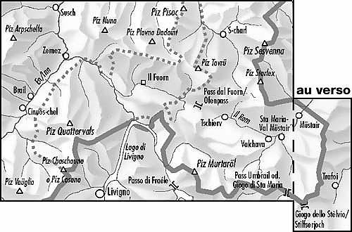 Carte de randonnée à ski n° 259S - Ofenpass (Suisse) | Swisstopo - ski au 1/50 000 carte de randonnée Swisstopo