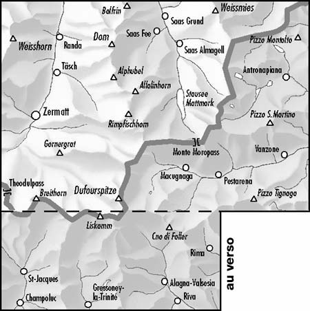 Carte de randonnée à ski n° 284S - Mischabel, Zermatt (Suisse) | Swisstopo - ski au 1/50 000 carte de randonnée Swisstopo