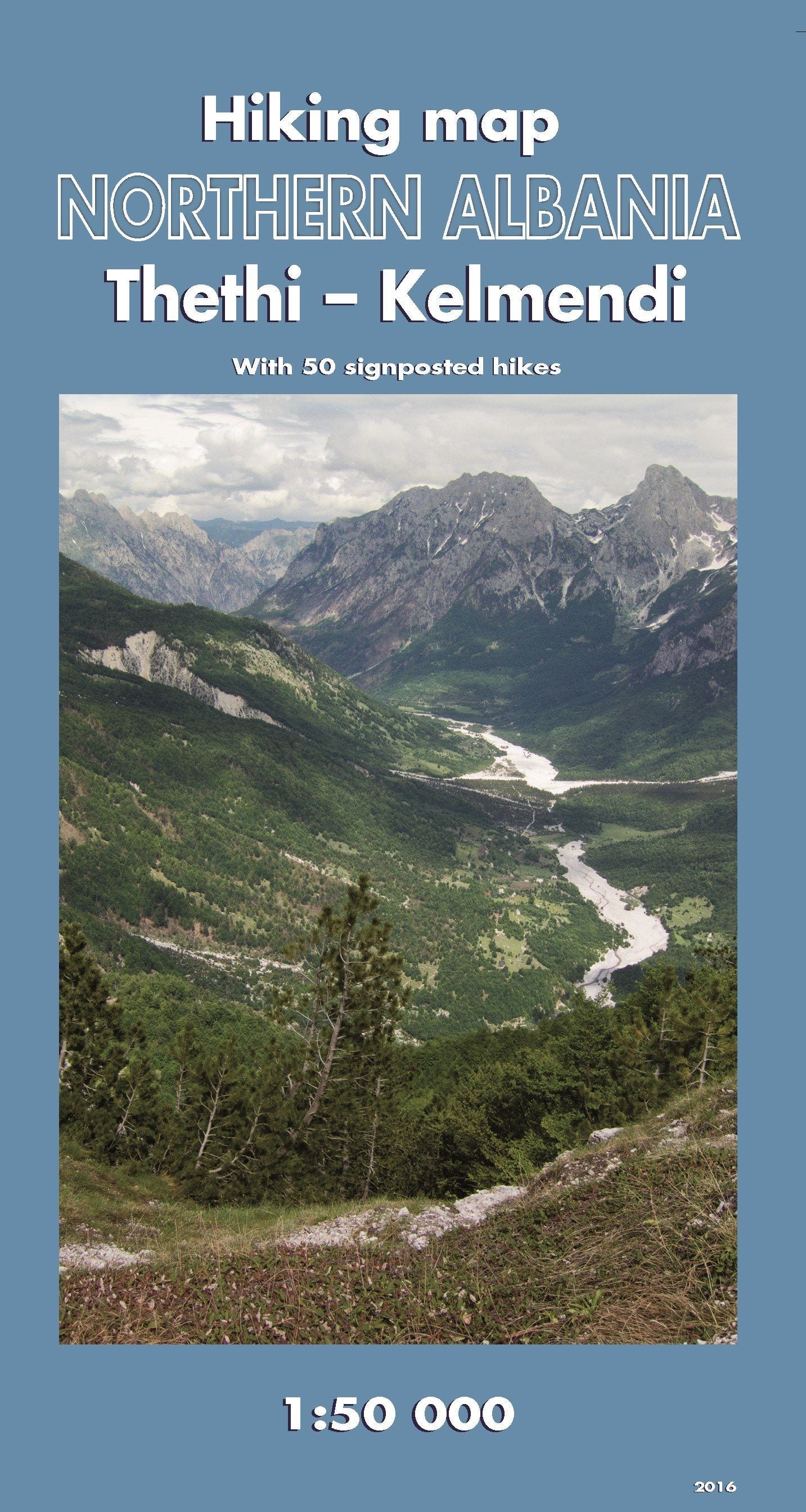 Carte de randonnée - Albanie Nord (Thethi, Kelmendi) | Huber carte de randonnée Huber Default Title