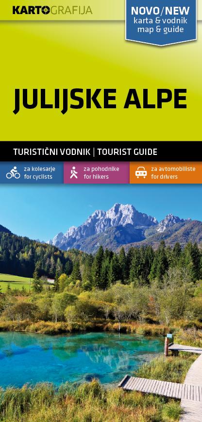 Carte de randonnée - Alpes juliennes (Slovénie) | Kartografija carte pliée Kartografija 