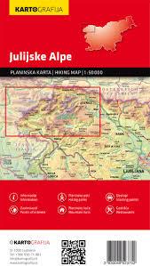 Carte de randonnée - Alpes Juliennes (Slovénie) | Kartografija carte de randonnée Kartografija
