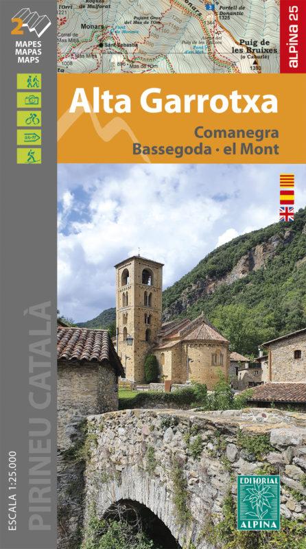 Lot de 2 cartes de randonnée - Alta Garrotxa, Comanegra, Bassegoda, el Mont (Pyrénées catalanes) | Alpina carte de randonnée Editorial Alpina