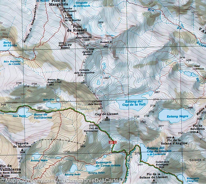 Carte de randonnée - Aneto, Massif de la Maladeta & Vallées de Benasque et Barravés (Pyrénées) | Alpina - La Compagnie des Cartes