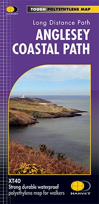 Carte de randonnée - Anglesey Coastal Path XT40 | Harvey Maps - National Trail maps carte pliée Harvey Maps 