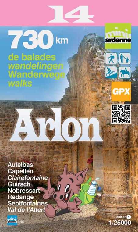 Carte de randonnée - Arlon - n° 14 | Mini Planet - La Compagnie des Cartes
