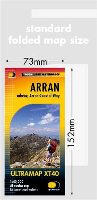 Carte de randonnée - Arran XT40 | Harvey Maps - Ultramap carte pliée Harvey Maps 