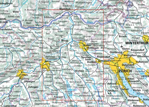 Carte de randonnée backcountry n° HKF.WK.10 - Aargau, Wasserschloss Schweiz (Suisse) | Hallwag carte de randonnée Hallwag