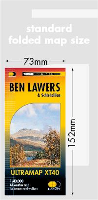 Carte de randonnée - Ben Lawers XT40 | Harvey Maps - Ultramap carte pliée Harvey Maps 