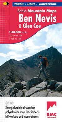 Carte de randonnée - Ben Nevis & Glen Coe XT40 BMM | Harvey Maps - British Mountain carte pliée Harvey Maps 
