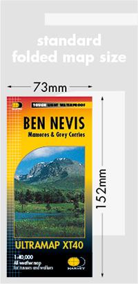 Carte de randonnée - Ben Nevis XT40 | Harvey Maps - Ultramap carte de randonnée Harvey Maps