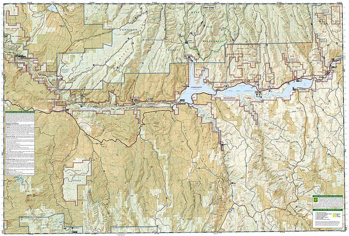 Carte de randonnée - Black Canyon of the Gunnison (Colorado), n° 245 | National Geographic carte pliée National Geographic 