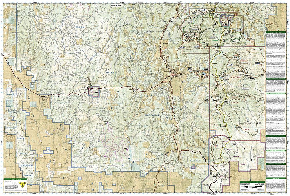 Carte de randonnée n° 238 - Black Hills South, Black Hills National Forest (South Dakota) | National Geographic carte de randonnée National Geographic