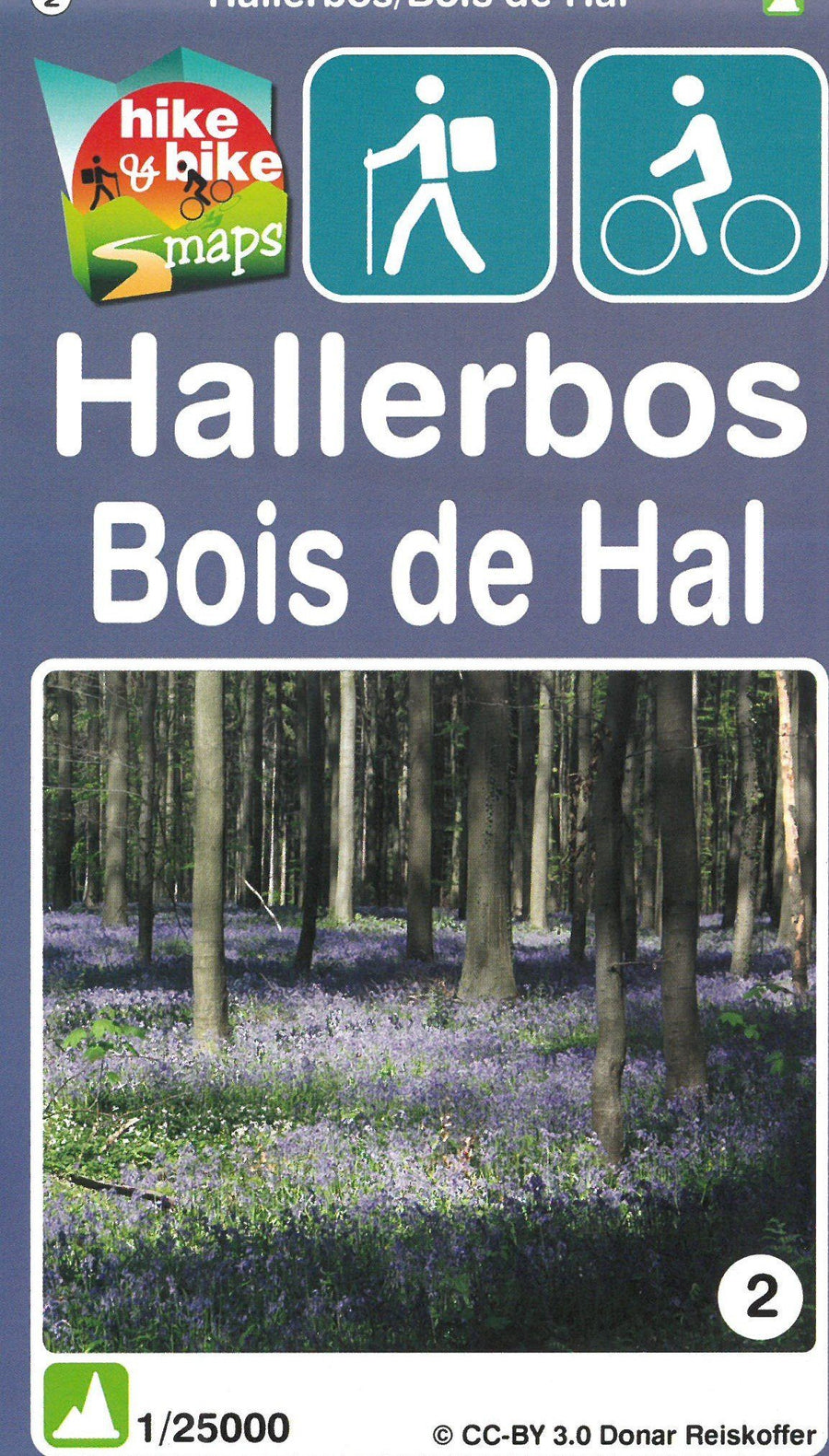 Carte de randonnée - Bois de Hal (Belgique) | Mini Planet carte pliée Mini Planet 