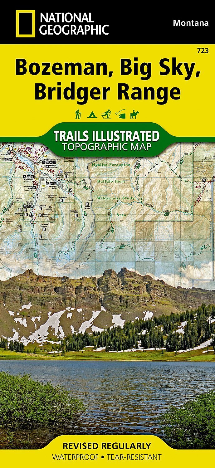 Hiking map No. 723 - Bozeman, Big Sky, Bridger Range (Montana) | Natio ...