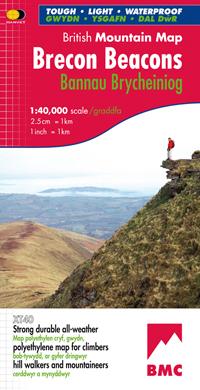 Carte de randonnée - Brecon Beacons XT40 BMM | Harvey Maps - British Mountain carte pliée Harvey Maps 