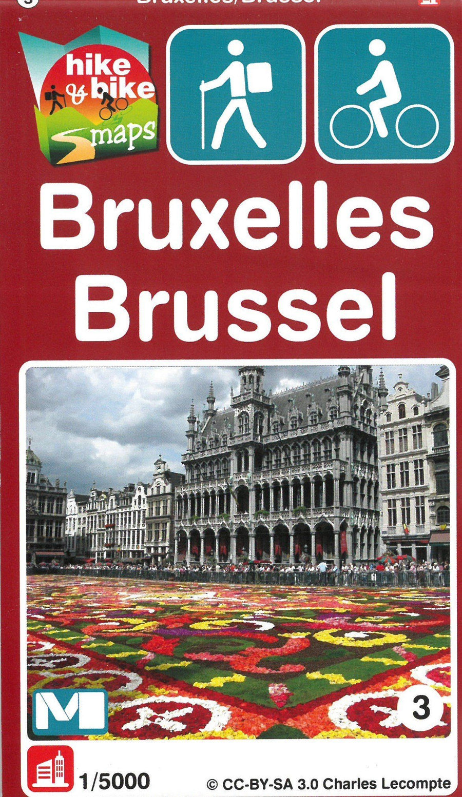 Carte de randonnée - Bruxelles | Mini Planet carte pliée Mini Planet 