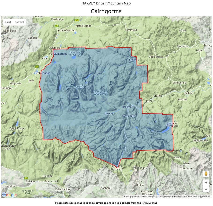 Carte de randonnée - Cairngorms & Lochnagar XT40 BMM | Harvey Maps - British Mountain carte pliée Harvey Maps 