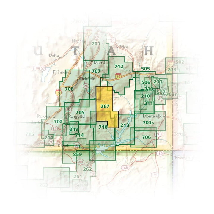 Carte de randonnée - Capitol Reef National Park (Utah), n° 267 | National Geographic carte pliée National Geographic 