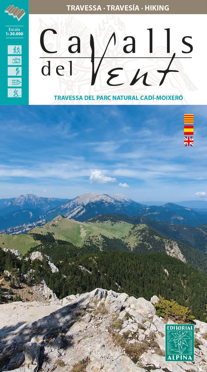Carte de randonnée - Cavalls del Vent (Pyrénées Catalanes, Espagne) | Alpina carte pliée Editorial Alpina 