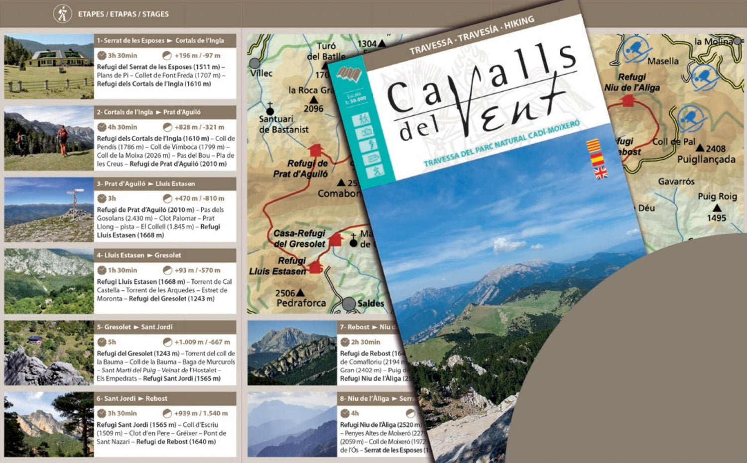 Carte de randonnée - Cavalls del Vent (Pyrénées Catalanes, Espagne) | Alpina carte de randonnée Editorial Alpina