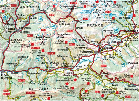Carte de randonnée - Cerdagne (Pyrénées) | Alpina carte pliée Editorial Alpina 