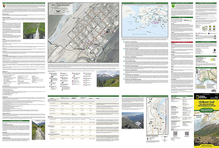 Carte de randonnée - Chilkoot Trail - Klondike Gold Rush (Alaska), n° 254 | National Geographic carte pliée National Geographic 