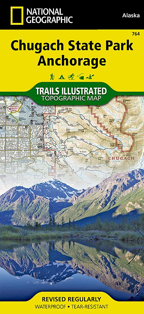 Carte de randonnée - Chugach State Park, Anchorage (Alaska), n° 764 | National Geographic carte pliée National Geographic 